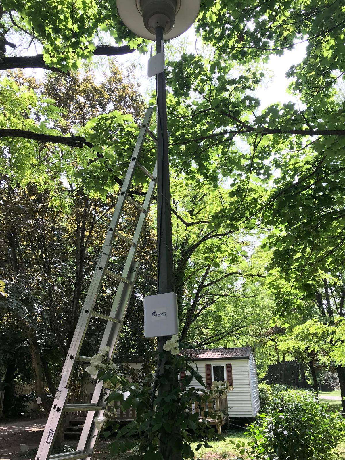 Installation d'antennes WiFi dans un camping à Lattes